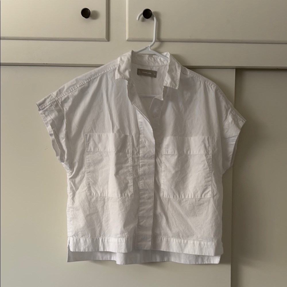 Everlane Classic White Button-Up Shirt